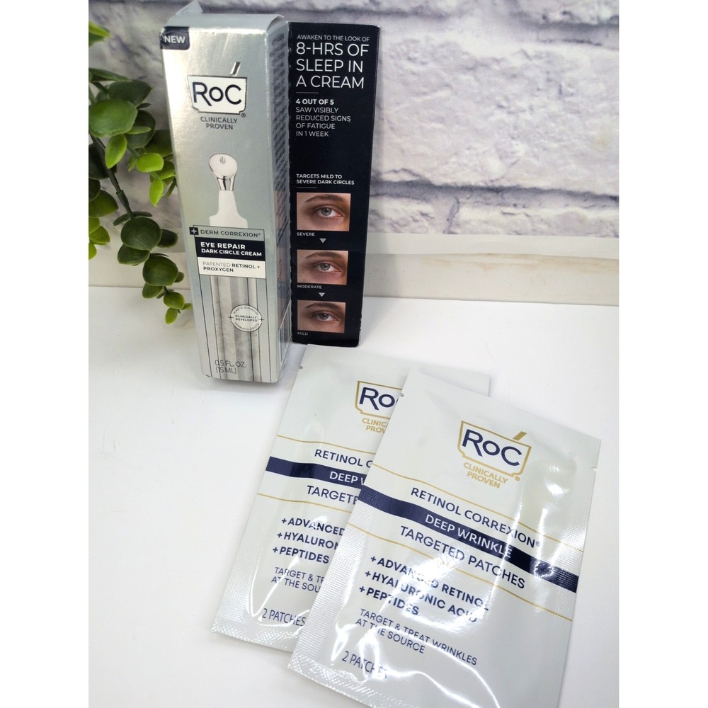 NEW LOT2💙RoC Deep Wrinkle Patch Retinol Targeted Patches Eye Repair Dark Circle